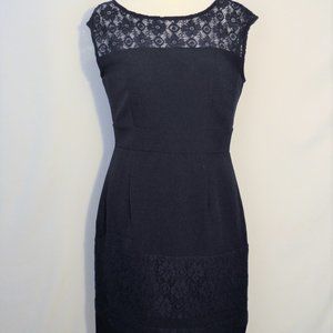 Sandra Darren Navy Blue Dress, Size 6